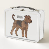 Afbeelding van de cartoon van Airedale doodsbange  (Voorkant)