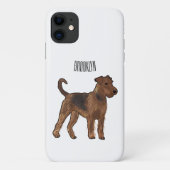 Afbeelding van de cartoon van Airedale doodsbange  Case-Mate iPhone Case (Achterkant)