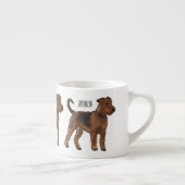 Afbeelding van de cartoon van Airedale doodsbange Espresso Kop (Rechts)