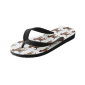 Afbeelding van de cartoon van Airedale doodsbange Kinder Teenslippers (Schuin)