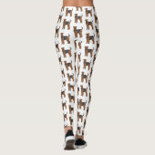 Afbeelding van de cartoon van Airedale doodsbange  Leggings (Achterkant)