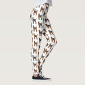 Afbeelding van de cartoon van Airedale doodsbange  Leggings (Rechts)