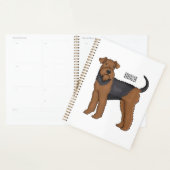 Afbeelding van de cartoon van Airedale doodsbange Planner (Display)