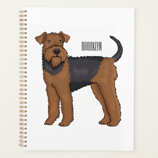 Afbeelding van de cartoon van Airedale doodsbange Planner (Voorkant)