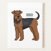 Afbeelding van de cartoon van Airedale doodsbange Planner (Achterkant)