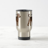 Afbeelding van de cartoon van Airedale doodsbange  Reisbeker (Center)