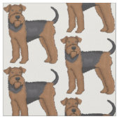 Afbeelding van de cartoon van Airedale doodsbange Stof (Close Up)