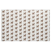 Afbeelding van de cartoon van Airedale doodsbange  Stof (Fat Quarter)
