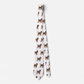 Afbeelding van de cartoon van Airedale doodsbange  Stropdas (Voorkant)