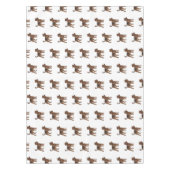 Afbeelding van de cartoon van Airedale doodsbange  Tafelkleed (Voorkant)