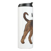 Afbeelding van de cartoon van Airedale doodsbange  Thermosbeker (Gedraaid links)