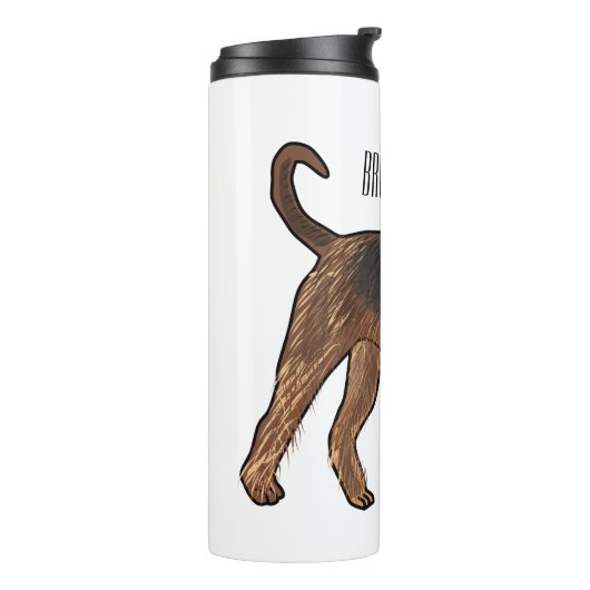 Afbeelding van de cartoon van Airedale doodsbange  Thermosbeker (Gedraaid links)