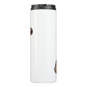 Afbeelding van de cartoon van Airedale doodsbange  Thermosbeker (Achterkant)