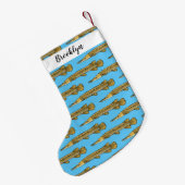 Afbeelding van de cartoon van Alligator garfish Kleine Kerstsok (Achterkant (Hangend))