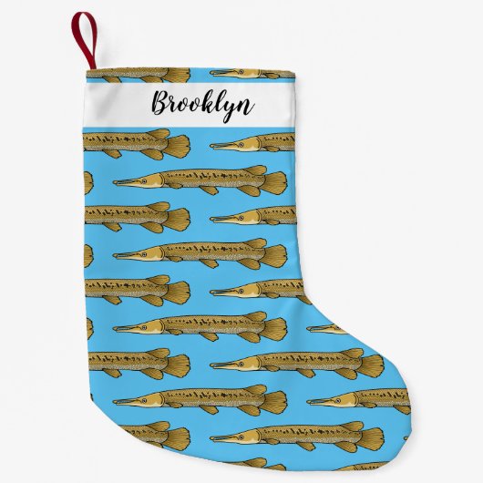 Afbeelding van de cartoon van Alligator garfish Kleine Kerstsok (Voorkant)
