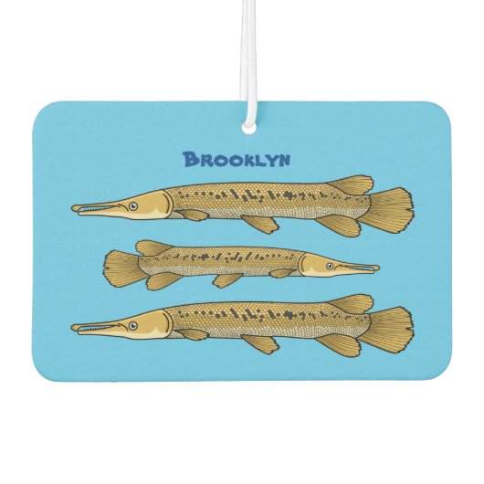 Afbeelding van de cartoon van Alligator garfish Luchtverfrisser (Voorkant)