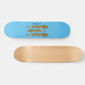 Afbeelding van de cartoon van Alligator garfish Persoonlijk Skateboard (Horizontaal)