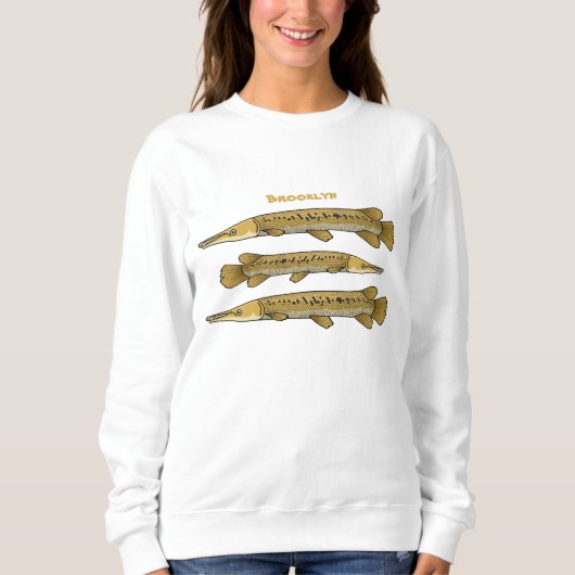 Afbeelding van de cartoon van Alligator garfish Trui (Voorkant)