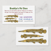 Afbeelding van de cartoon van Alligator garfish Visitekaartje (Voorkant / Achterkant)