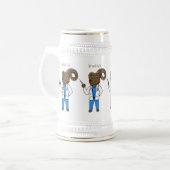 Afbeelding van de cartoon van Bighorn-schaap Bierpul (Voorkant links)