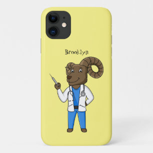 Afbeelding van de cartoon van Bighorn-schaap Case-Mate iPhone Case