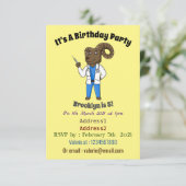 Afbeelding van de cartoon van Bighorn-schaap Kaart (Staand voorkant)