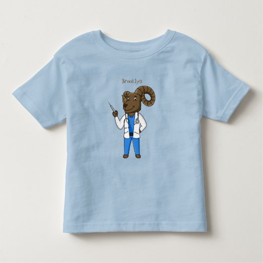 Afbeelding van de cartoon van Bighorn-schaap Kinder Shirts (Voorkant)