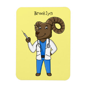 Afbeelding van de cartoon van Bighorn-schaap Magneet