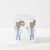 Afbeelding van de cartoon van Bighorn-schaap Matglas Koffiemok (Center)