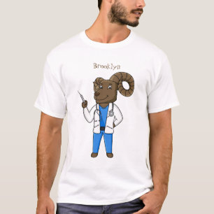 Afbeelding van de cartoon van Bighorn-schaap T-shirt