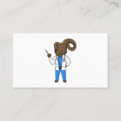 Afbeelding van de cartoon van Bighorn-schaap Visitekaartje (Achterkant)