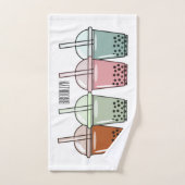 Afbeelding van de cartoon van bubbelthee bad handdoek (Handdoek)