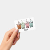 Afbeelding van de cartoon van bubbelthee badge (Handheld)