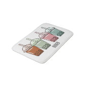 Afbeelding van de cartoon van bubbelthee badmat (Gekanteld)