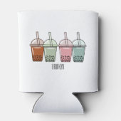 Afbeelding van de cartoon van bubbelthee blikjeskoeler (Achterkant)