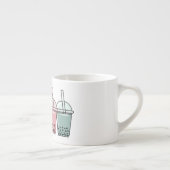 Afbeelding van de cartoon van bubbelthee espresso kop (Rechts)