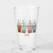 Afbeelding van de cartoon van bubbelthee glas (Achterkant)