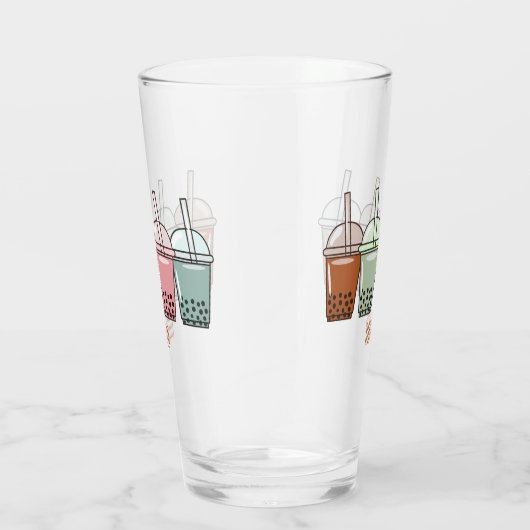 Afbeelding van de cartoon van bubbelthee glas (Rechts)