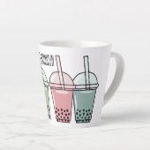 Afbeelding van de cartoon van bubbelthee latte mok (Rechterhoek)
