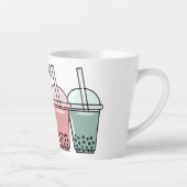 Afbeelding van de cartoon van bubbelthee latte mok (Rechts)