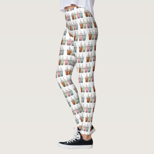 Afbeelding van de cartoon van bubbelthee leggings (Links)