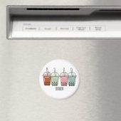 Afbeelding van de cartoon van bubbelthee magneet (Insitu (Vaatwasser))