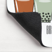 Afbeelding van de cartoon van bubbelthee muismat (Hoek)