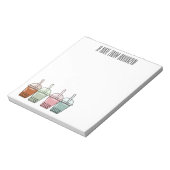 Afbeelding van de cartoon van bubbelthee notitieblok (Linkerzijde)