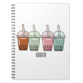 Afbeelding van de cartoon van bubbelthee notitieboek (Voorkant)