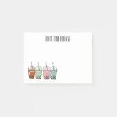 Afbeelding van de cartoon van bubbelthee post-it® notes (Voorkant)