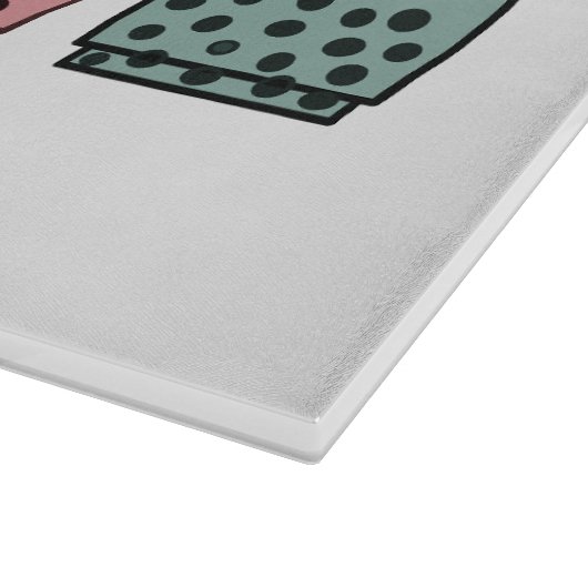 Afbeelding van de cartoon van bubbelthee snijplank (Hoek)