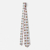 Afbeelding van de cartoon van bubbelthee stropdas (Achterkant)