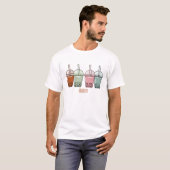 Afbeelding van de cartoon van bubbelthee t-shirt (Voorkant volledig)