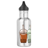 Afbeelding van de cartoon van bubbelthee waterfles  (Links)